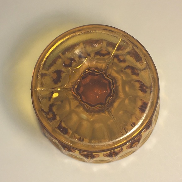 Vintage Indiana Glass Amber Compote - Picture 10 of 12